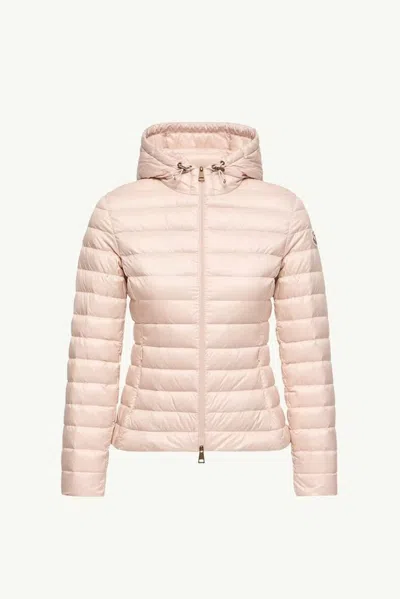 Moncler Quilted Down Down Jacket In Pink