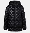 Moncler Diamond Quilted Down Jacket Puffer Jackets Black In Black