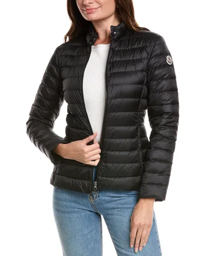 Moncler Quilted Down Jacket In Black