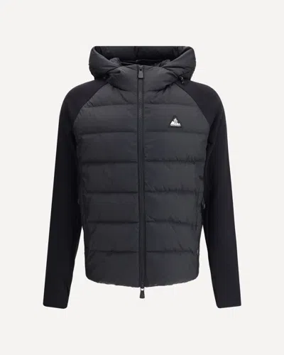 Moncler Quilted Down Jacket In Black