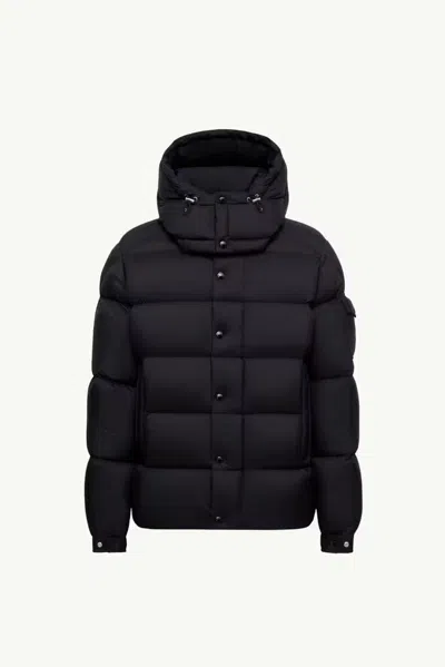 Moncler Quilted Down Jacket In Black