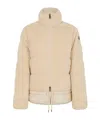 Moncler Quilted Down Jacket In Gray