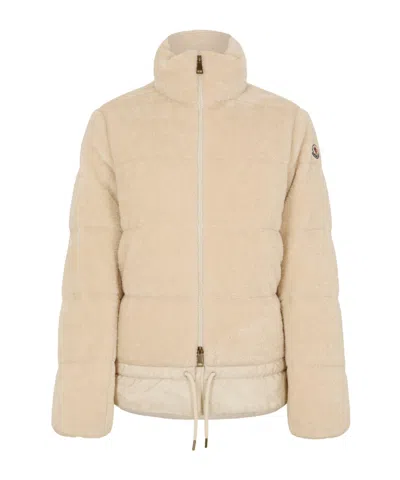 Moncler Quilted Down Jacket In Gray