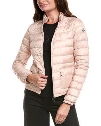 Moncler Quilted Down Jacket In Pink