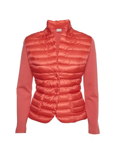 Pre-owned Moncler Quilted Down Jacket In Pink