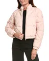 Moncler Quilted Down Jacket In Pink