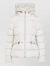 Moncler Quilted Down Puffer Jacket In White