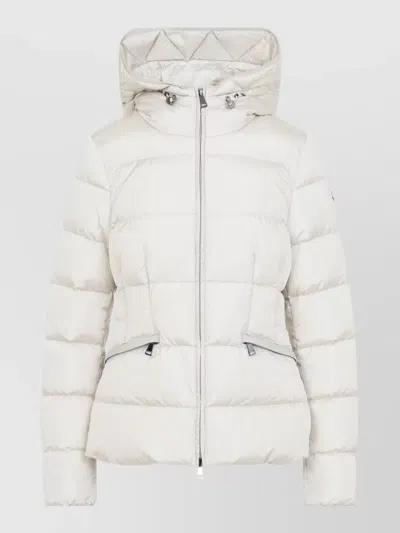 Moncler Quilted Down Puffer Jacket In White