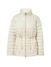 Moncler Quilted Drawstring Jacket In Neutral