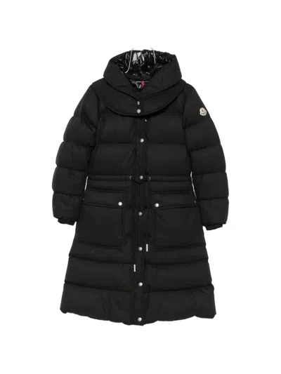 Moncler Quilted Drawstring-waist Jacket In Black