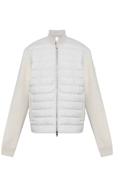 Moncler Elegant Stone Cardigan For Men In Gray