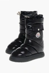 Moncler Gaia Quilted Nylon Pocket Snow Boots In Black