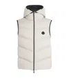 Moncler Light Grey Guersac Vest In White