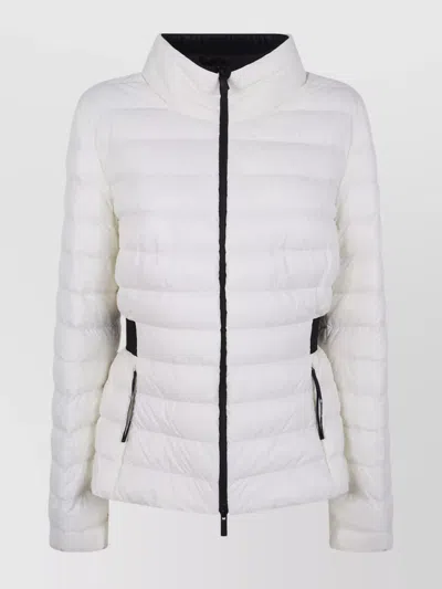 MONCLER QUILTED HIGH COLLAR JACKET SIDE POCKETS