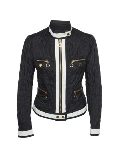 Pre-owned Moncler Quilted High-neck Jacket In Black