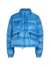 Moncler Mauduits Padded Shell Bomber Jacket In Blue