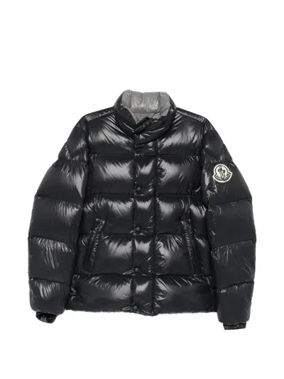 Moncler Quilted High-neck Jacket In Black