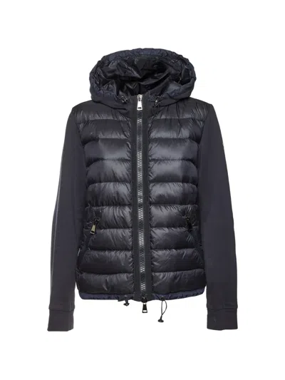 Pre-owned Moncler Quilted Hooded Jacket In Black
