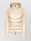 Moncler Ivory Zip-up Hooded Padded Cardigan In Neutral