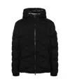 Moncler Quilted Hooded Puffer Jacket In Black