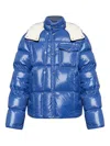 Moncler Serfanto Hooded Puffer Jacket In Blue