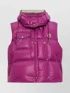 Moncler Tyrian Purple Nylon Pario Sleeveless Down Jacket In Pink