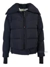 Moncler Quilted Jacket In Blue