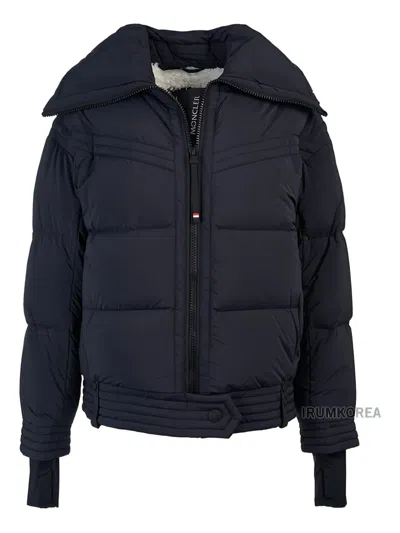 Moncler Quilted Jacket In Blue
