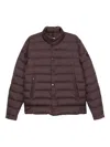 Moncler Doudoune Courte Lyco In Brown