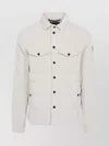 Moncler Grenoble Miscellaneous White Cotton Gelt Shirt Jacket In White