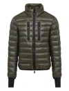 Moncler Hers Padded Jacket Zipped Pockets In Green
