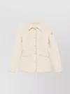 Moncler Quilted Jacket With Collared Neck And Pockets