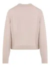 Moncler Quilted Knit-panel Jacket In Pink