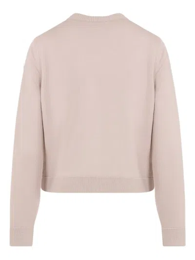 Moncler Quilted Knit-panel Jacket In Pink