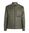 Moncler Quilted Madiere Overshirt In Green