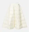 Moncler Puffer Midi Skirt In White