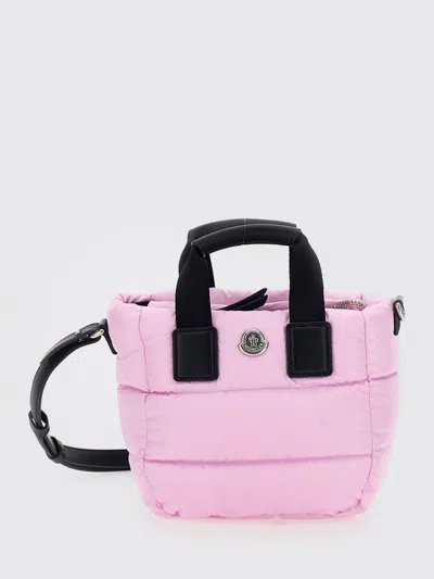 Moncler Quilted Nylon Micro Caradoc Bag In Pink