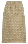 MONCLER QUILTED NYLON PENCIL SKIRT