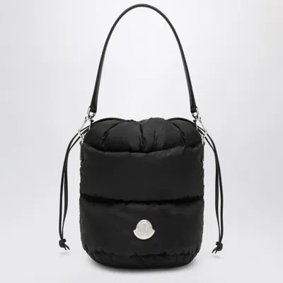 Moncler Quilted Padded Bucket Bag In Black