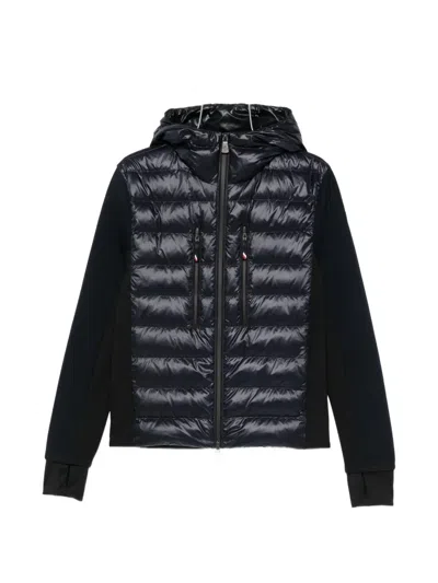 Moncler Quilted Padded Jacket In Blue