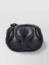 Moncler Quilted Padded Shoulder Bag Adjustable Strap In Grey