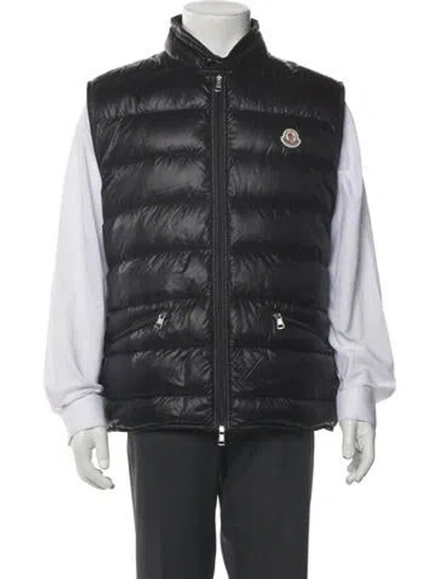 Pre-owned Moncler Quilted Pattern Vest In Gray