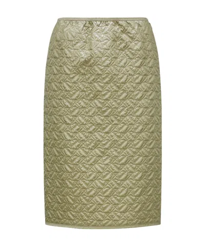 MONCLER MONCLER QUILTED MIDI SKIRT
