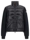 Moncler Quilted Polyamide Down Jacket In Black