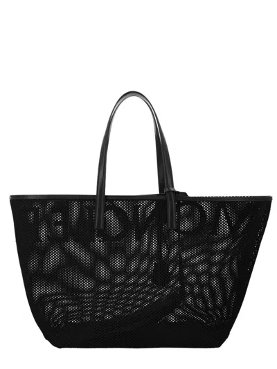 Moncler Quilted Polyamide Tote Bag In Black