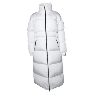 Pre-owned Moncler , Quilted Puffer Coat In White