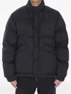 Moncler Grenoble Sernur Button-up Puffer Jacket In Black