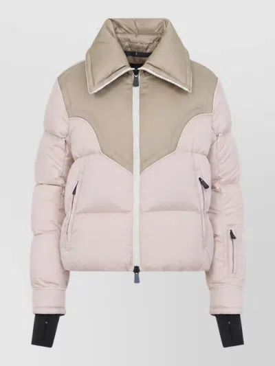 Moncler Quilted Puffer Jacket In Neutral