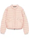 Moncler Quilted Puffer Jacket In Pink