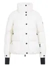 Moncler Anglin Padded Jacket With Logo-patch In White
